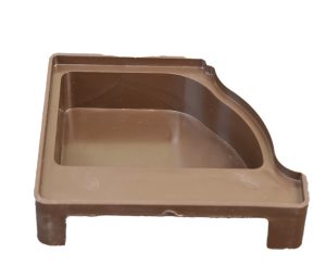pvc Gutter End Caps 5.2″ – Brown