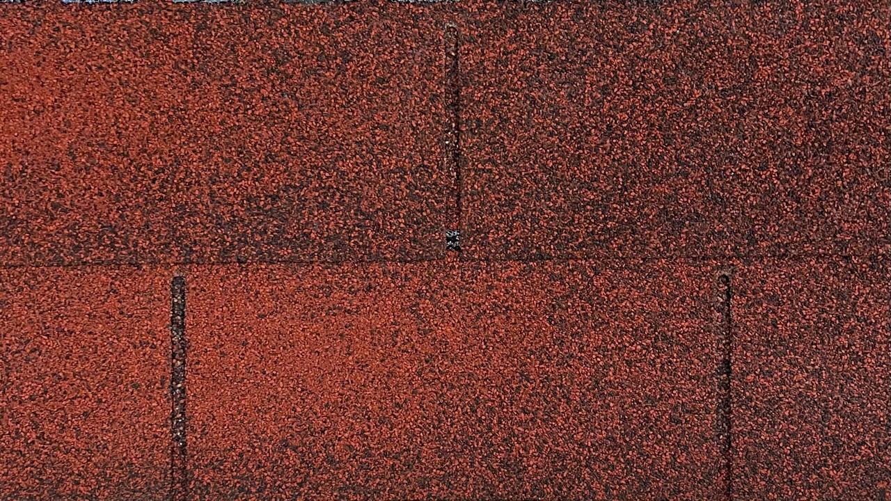 Asphalt Shingles Brick Red Single Layer
