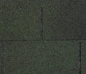 Asphalt Shingles Dark Green Single Layer