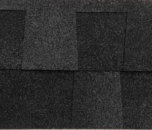 Asphalt Shingles Charcoal Black Double Layer